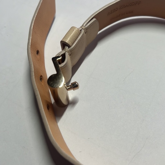 Reed Krakoff wrap bracelet w t-pin. Beige and gold excellent condition - Picture 3 of 3